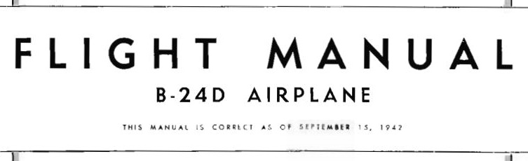 B24 flight manual