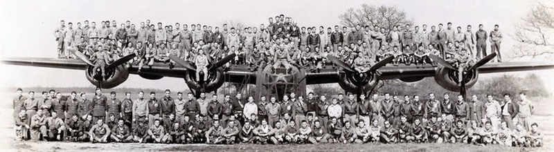 Plane with crew on wings